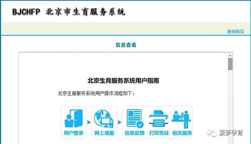 北京生育服务证网上办理全攻略