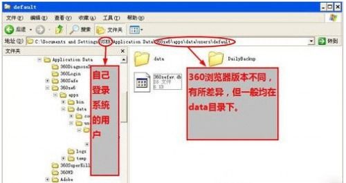 360浏览器收藏的网址,本地